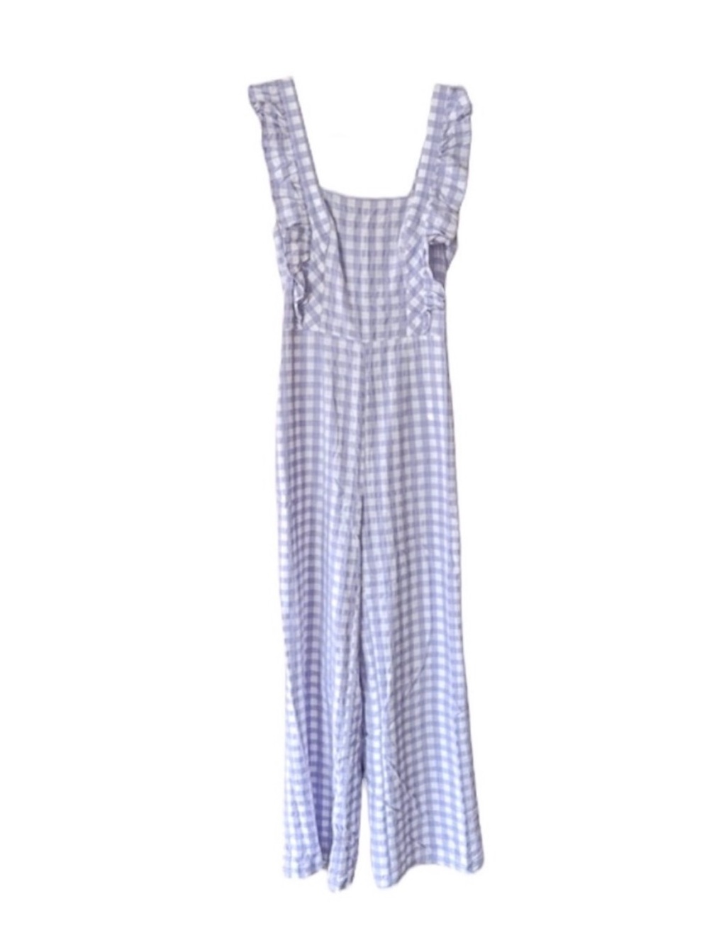 Urban Outfitters Emerson Gingham Ruffle Strap Jumpsuit - NWT